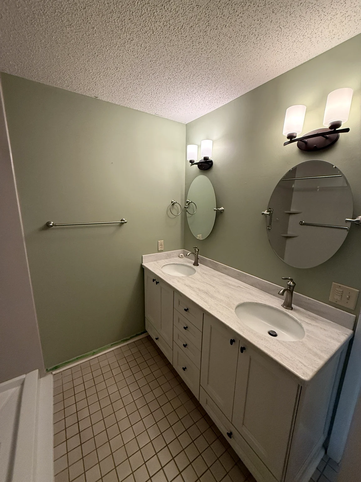 Painted bathroom